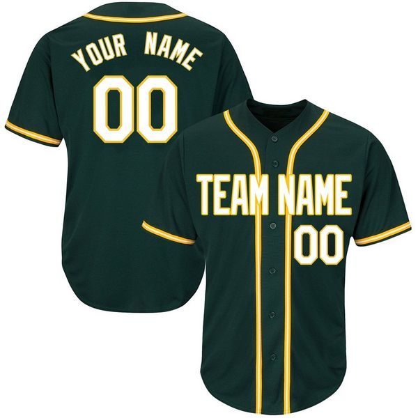 Custom Baseball Jersey Embroidered Your Names and Numbers – Green - Blank  Jerseys