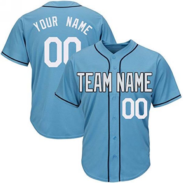 Custom Baseball Jersey Embroidered Your Names and Numbers – Light
