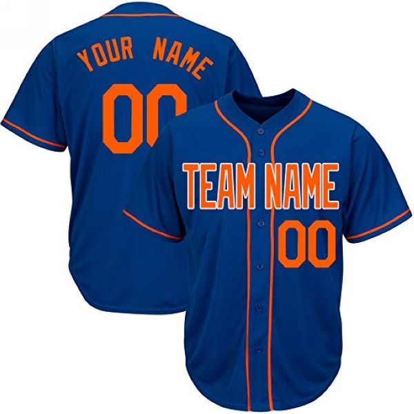 Custom Baseball Jersey Embroidered Your Names and Numbers – Royal