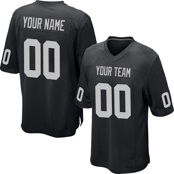 Custom Football Jersey Embroidered Your Names and Numbers – Purple/Black