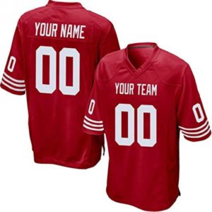 Custom Football Jersey Embroidered Your Names and Numbers – White