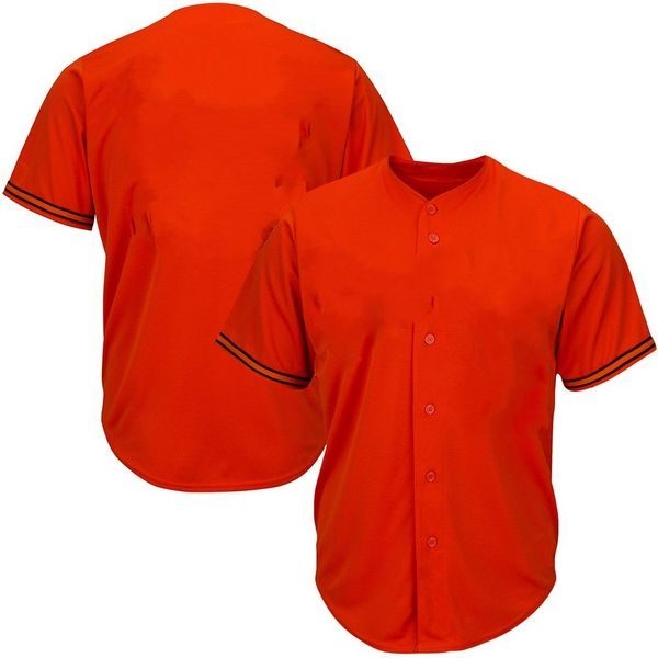 Under Armour Youth Next 2-Button Baseball Jersey Large / Orange/Black